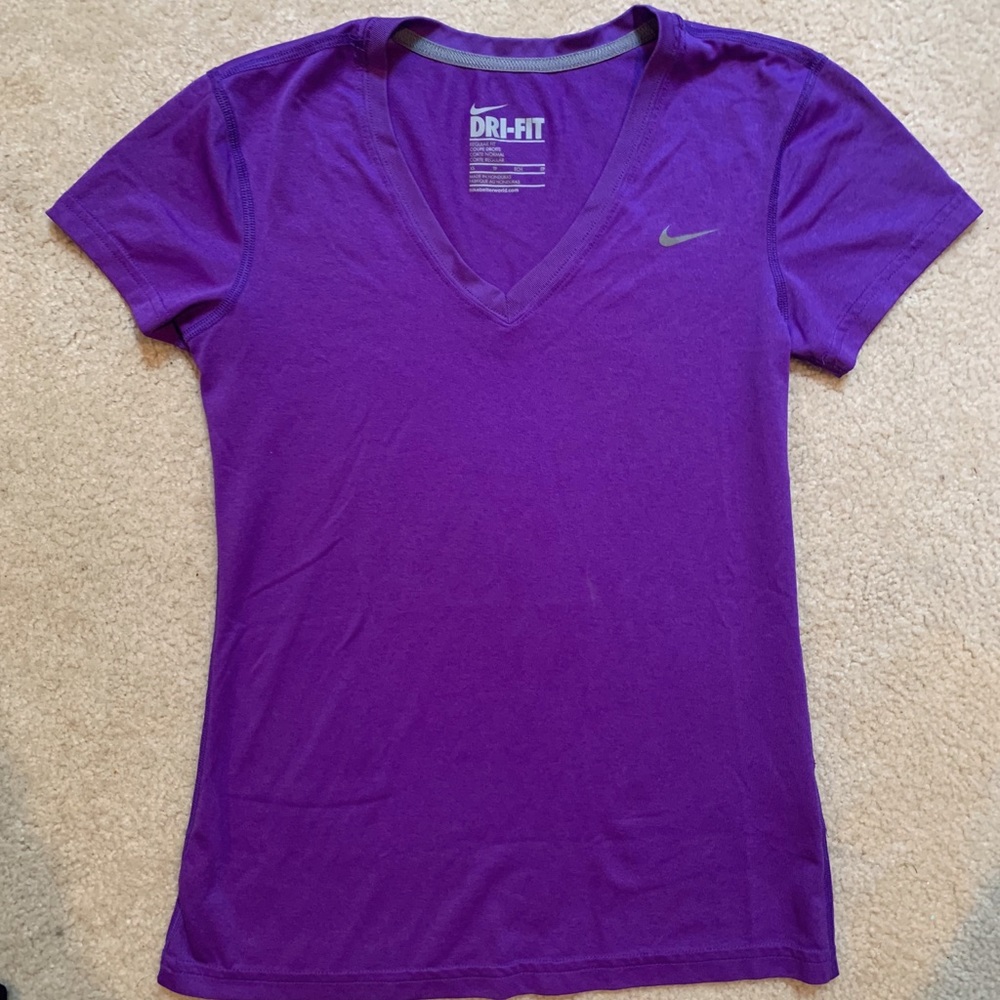 Nike Dri Fit V Neck T Shirt